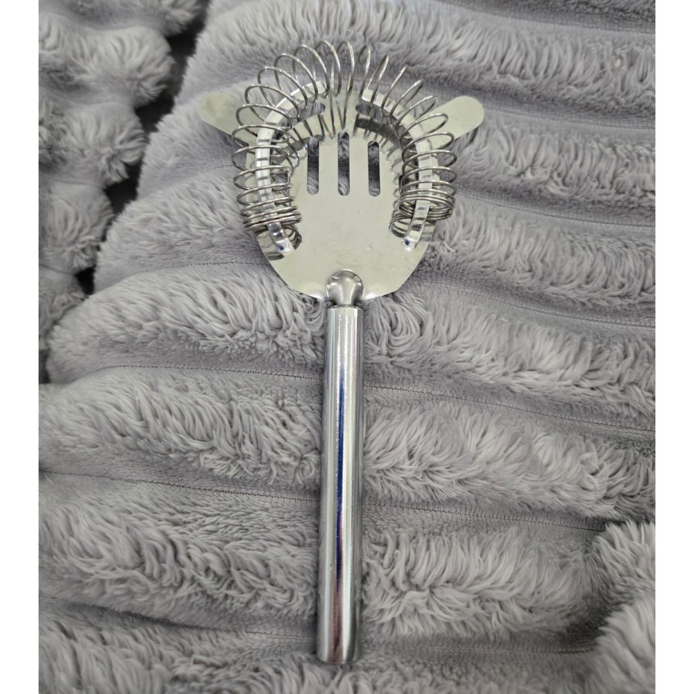 Stainless Steel Hawthorne Cocktail Strainer Silver Bar Tool with Spring 6 Inch